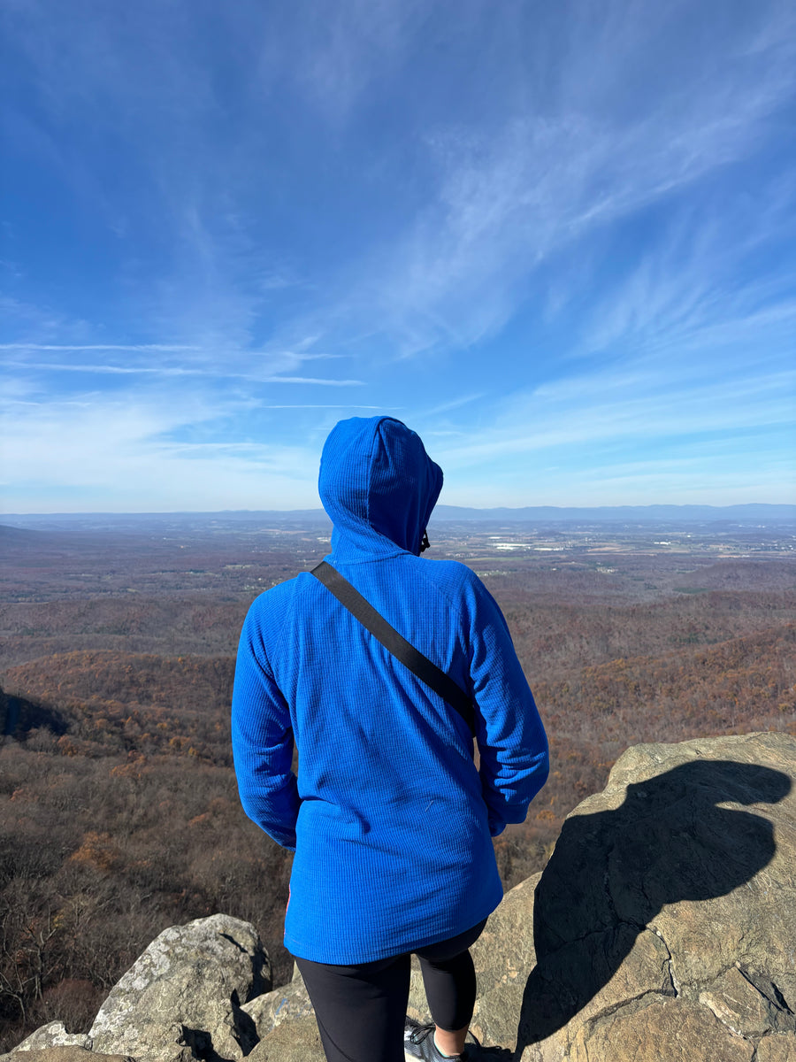 Bluebird Grid Fleece Pullover